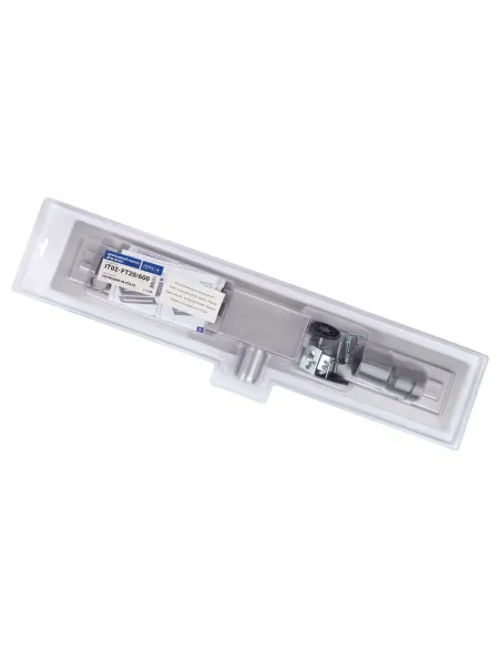 Душовий лінійний трап ITAL IT02-FT20/600 Brushed nickel, комбінований затвор