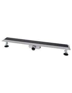 Душевой линейный трап ITAL IT02-FT24/800 Black Glossy, комбинированный затвор