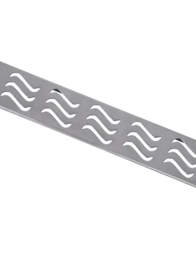 Душовий лінійний трап ITAL IT03-FT11/600 Brushed nickel, комбінований затвор