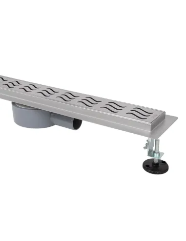 Душевой линейный трап ITAL IT03-FT11/700 Brushed nickel, комбинированный затвор