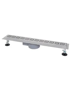 Душевой линейный трап ITAL IT03-FT19/600 Brushed nickel, комбинированный затвор