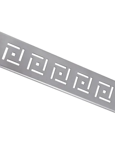 Душовий лінійний трап ITAL IT03-FT19/600 Brushed nickel, комбінований затвор