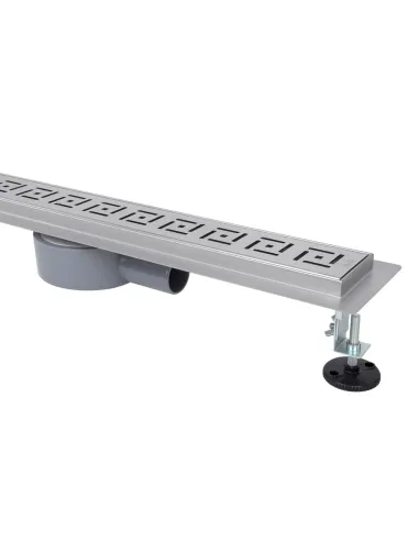 Душовий лінійний трап ITAL IT03-FT19/800 Brushed nickel, комбінований затвор