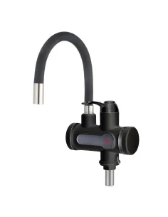 Смеситель для кухни Wezer SDR-G15T-Black, с подогревом воды