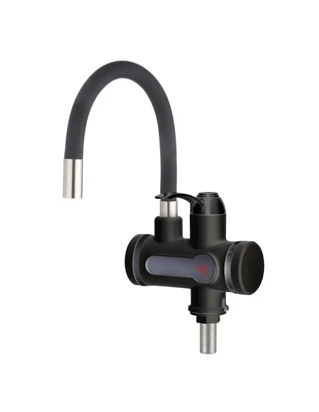 Змішувач для кухні Wezer SDR-G15T-Black, з підігрівом води