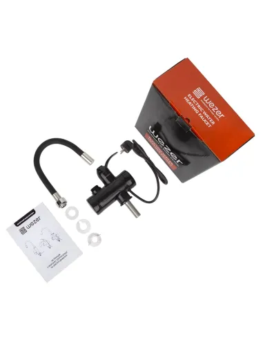 Смеситель для кухни Wezer SDR-G15T-Black, с подогревом воды
