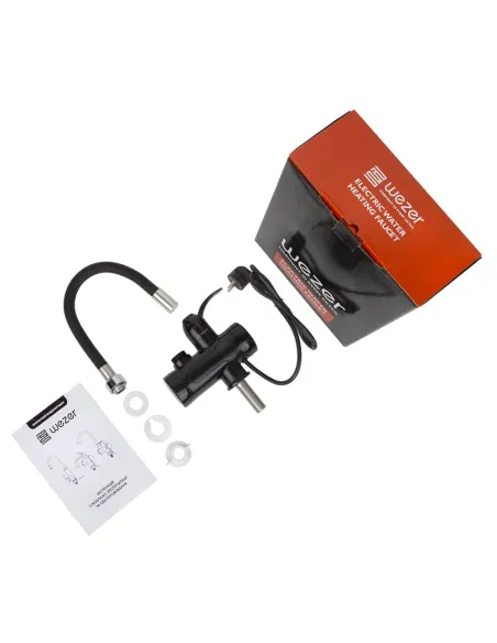 Змішувач для кухні Wezer SDR-G15T-Black, з підігрівом води