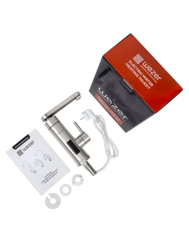 Змішувач для кухні Wezer SDS-H12T, з підігрівом води, нержавіюча сталь.