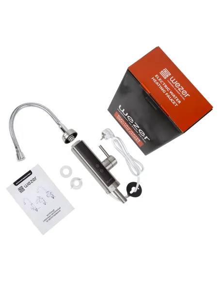 Змішувач для кухні Wezer SDS-F9TC, з підігрівом води, нержавіюча сталь.