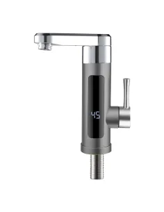Смеситель для кухни Wezer SDR-H16T-Grey, с подогревом воды