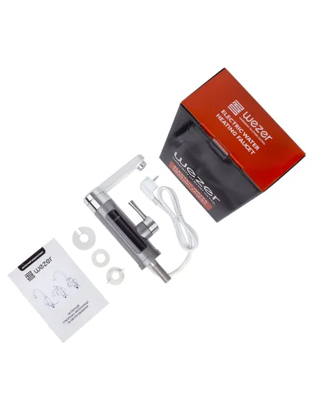 Змішувач для кухні Wezer SDR-H16T-Grey, з підігрівом води