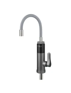Смеситель для кухни Wezer SDR-G19TC-Grey, с подогревом воды