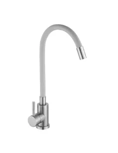 Смеситель для кухни с гибким изливом Wezer EKO4X-01G серый