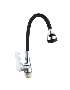 Смеситель для кухни с гибким изливом Wezer VRL415B-07 черный