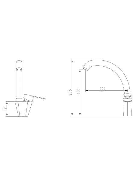 Смеситель для кухни Wezer KIT4A-16 Смеситель для кухни Wezer KIT4A-16