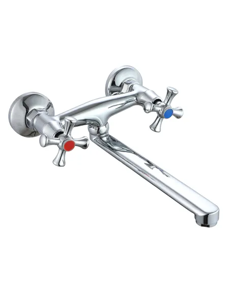 Смеситель для кухни настенный Wezer VRL1211 -12, двухвентильный Смеситель для кухни настенный Wezer VRL1211 -12, двухвентильный