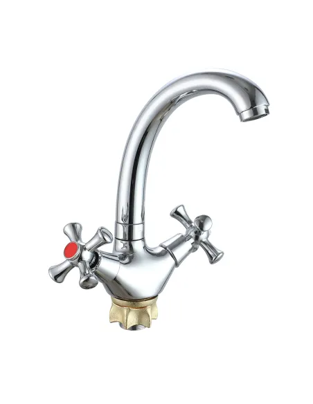 Смеситель для умывальника Wezer VRL121-12, двухвентильный Смеситель для умывальника Wezer VRL121-12, двухвентильный