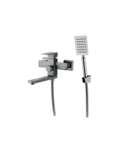 Смеситель для ванны Wezer PRO3-02-Gungrey, с душевым набором