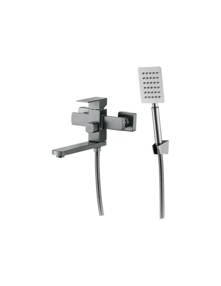 Змішувач для ванни Wezer PRO3-02-Gungrey, з душовим набором Змішувач для ванни Wezer PRO3-02-Gungrey, з душовим набором