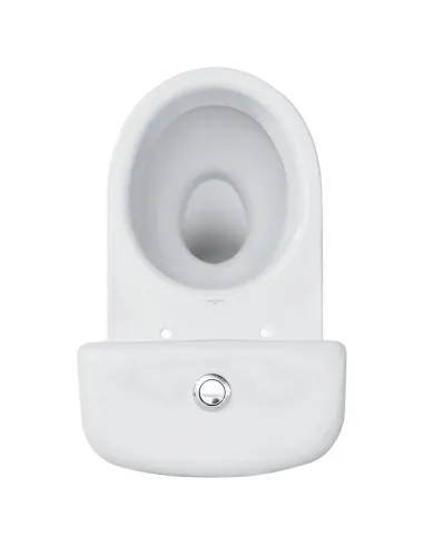 Унитаз компакт Cersanit 840 ЕKO II SIMPLEON 031 3/6, боковой подвод воды, прямой слив, сиденье дюропласт