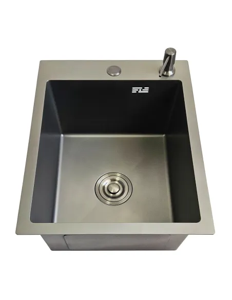 Мийка для кухні прямокутна ITAL ID 4050-MGR з нержавіючої сталі