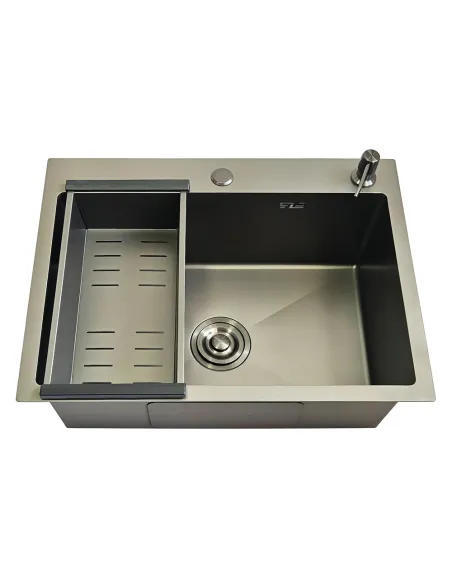 Мойка для кухни прямоугольная ITAL ID 6045-MGR из нержавеющей стали Мойка для кухни прямоугольная ITAL ID 6045-MGR из нержавеющей стали