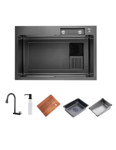 Мийка для кухні прямокутна ITAL ID 7545-BC з нержавіючої сталі Мийка для кухні прямокутна ITAL ID 7545-BC з нержавіючої сталі