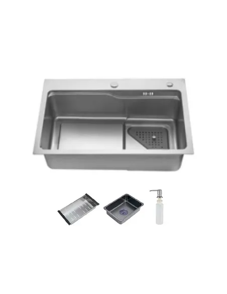 Мойка для кухни прямоугольная ITAL ID 7546 из нержавеющей стали