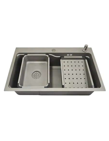 Мийка для кухні прямокутна ITAL ID 7546-G з нержавіючої сталі Мийка для кухні прямокутна ITAL ID 7546-G з нержавіючої сталі