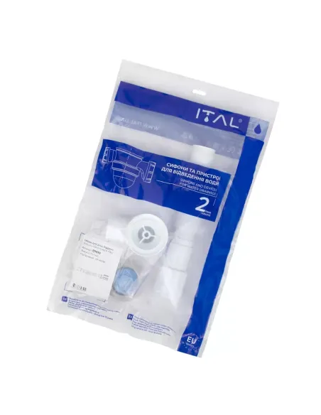 Сифон для душового піддону ITAL D1010, 1 1/2 дюйма