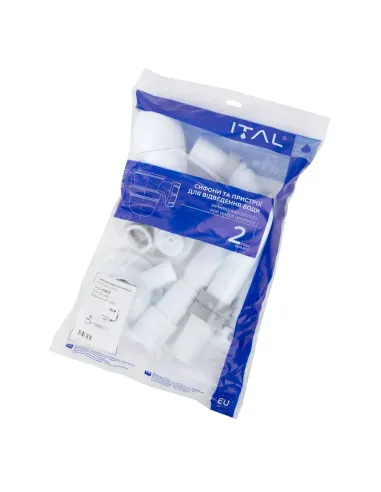 Сифон для кухонної мийки ITAL K1015, 3 1/2 дюйма