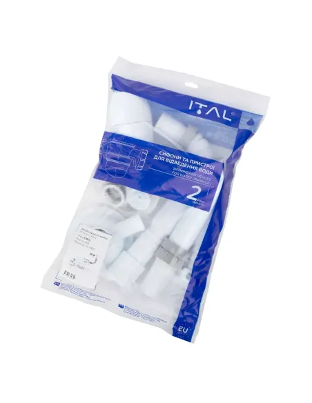 Сифон для кухонной мойки ITAL K1015, 3 1/2 дюйма Сифон для кухонной мойки ITAL K1015, 3 1/2 дюйма