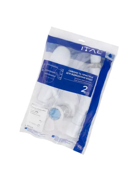 Сифон для кухонной мойки ITAL K1114, 1 1/2 дюйма Сифон для кухонной мойки ITAL K1114, 1 1/2 дюйма