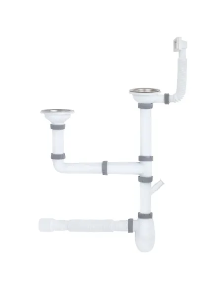 Сифон для кухонной мойки ITAL K1116D, 1 1/2 дюйма, для двойных моек Сифон для кухонной мойки ITAL K1116D, 1 1/2 дюйма, для двойных моек