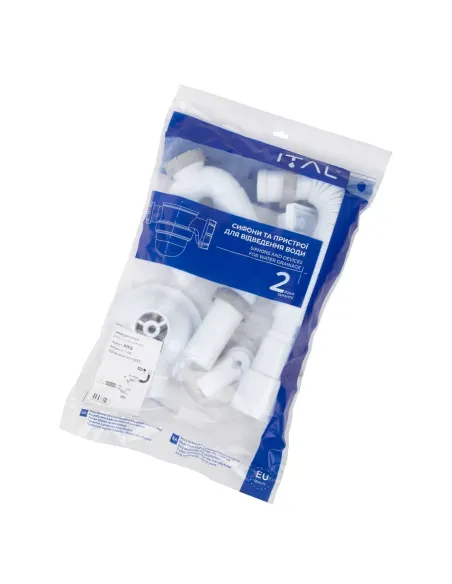 Сифон для кухонной мойки ITAL P1112, 1 1/2 дюйма Сифон для кухонной мойки ITAL P1112, 1 1/2 дюйма