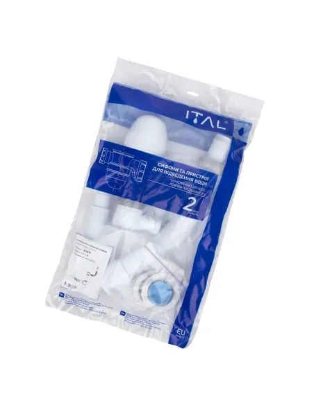 Сифон для кухонной мойки ITAL К1011, 1 1/2 дюйма Сифон для кухонной мойки ITAL К1011, 1 1/2 дюйма