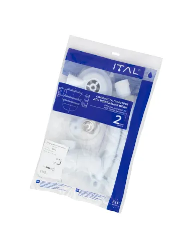 Сифон для кухонної мийки ITAL К1113, 3 1/2 дюйма