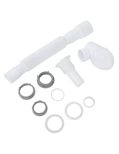 Сифон для умывальника ITAL U1011 с гибкой гофрой, 1 1/4 дюйма