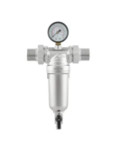 Самопромывной фильтр Raftec 98623 1 дюйм с манометром, для холодной воды