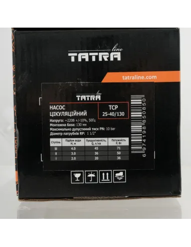 Циркуляційний насос Tatra-Line TCP 25-40/130 без кабелю