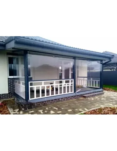 Мягкое ПВХ окно для беседки КТУ ПВХ-1,5х3-А 1,5х3 метра, прозрачное