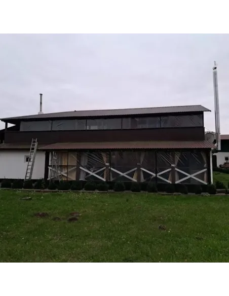 М`яке вікно ПВХ для альтанки КТУ ПВХ-1,5х5-А 1,5х5 метра, прозоре