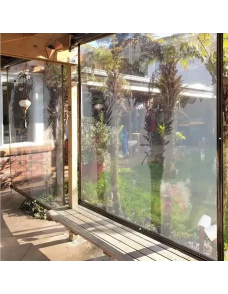 М`яке вікно ПВХ для альтанки КТУ ПВХ-1,5х5-А 1,5х5 метра, прозоре