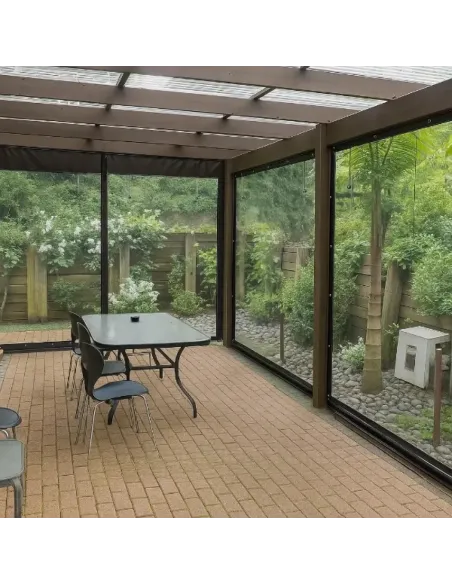 М`яке вікно ПВХ для альтанки КТУ ПВХ-1,5х5-А 1,5х5 метра, прозоре