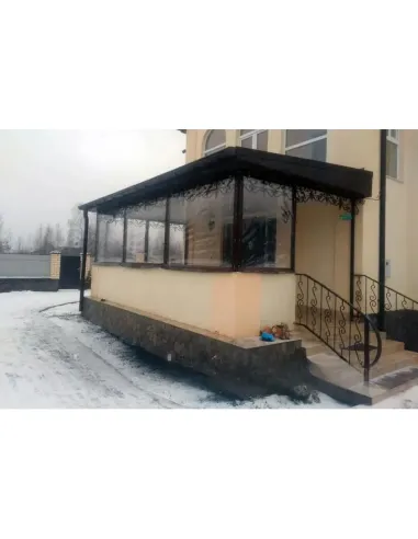 М`яке вікно ПВХ для альтанки КТУ ПВХ-1,5х5-А 1,5х5 метра, прозоре