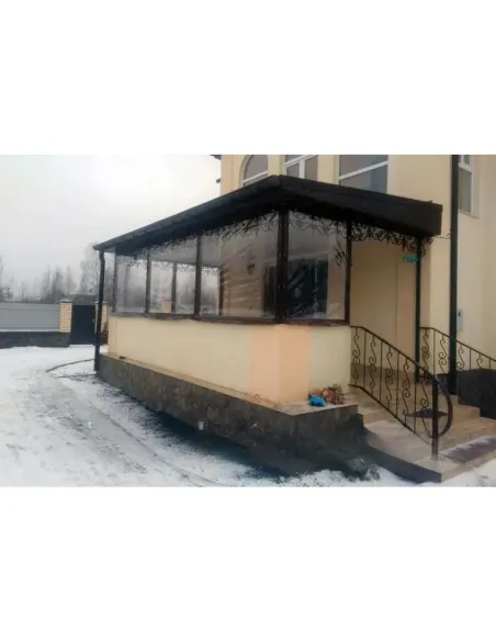 Мягкое ПВХ окно для беседки КТУ ПВХ-1,5х6-А 1,5х6 метра, прозрачное