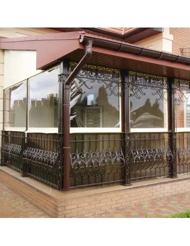 Мягкое ПВХ окно для беседки КТУ ПВХ-1,2х1-А 1,2х1 метра, тонированное