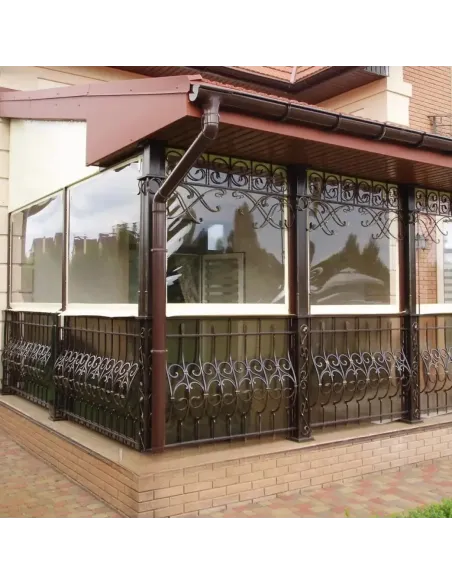 Мягкое ПВХ окно для беседки КТУ ПВХ-1,2х1-А 1,2х1 метра, тонированное