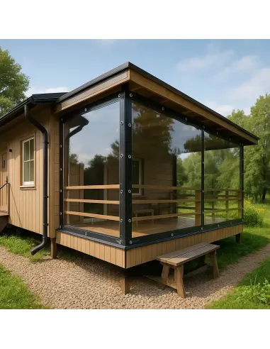 М`яке ПЕТ вікно для альтанки КТУ PE-13-А 1х3 метри, матове