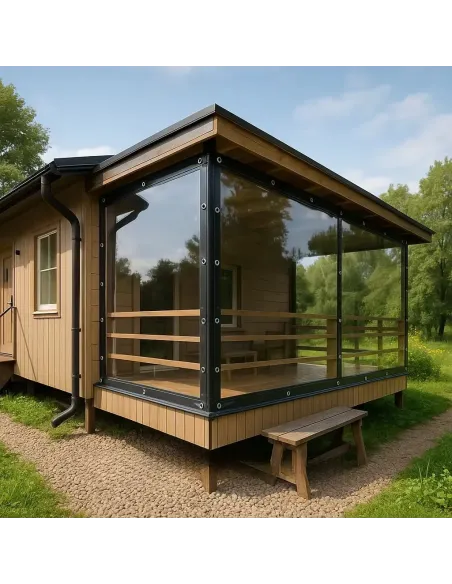 М`яке ПЕТ вікно для альтанки КТУ PE-13-А 1х3 метри, матове